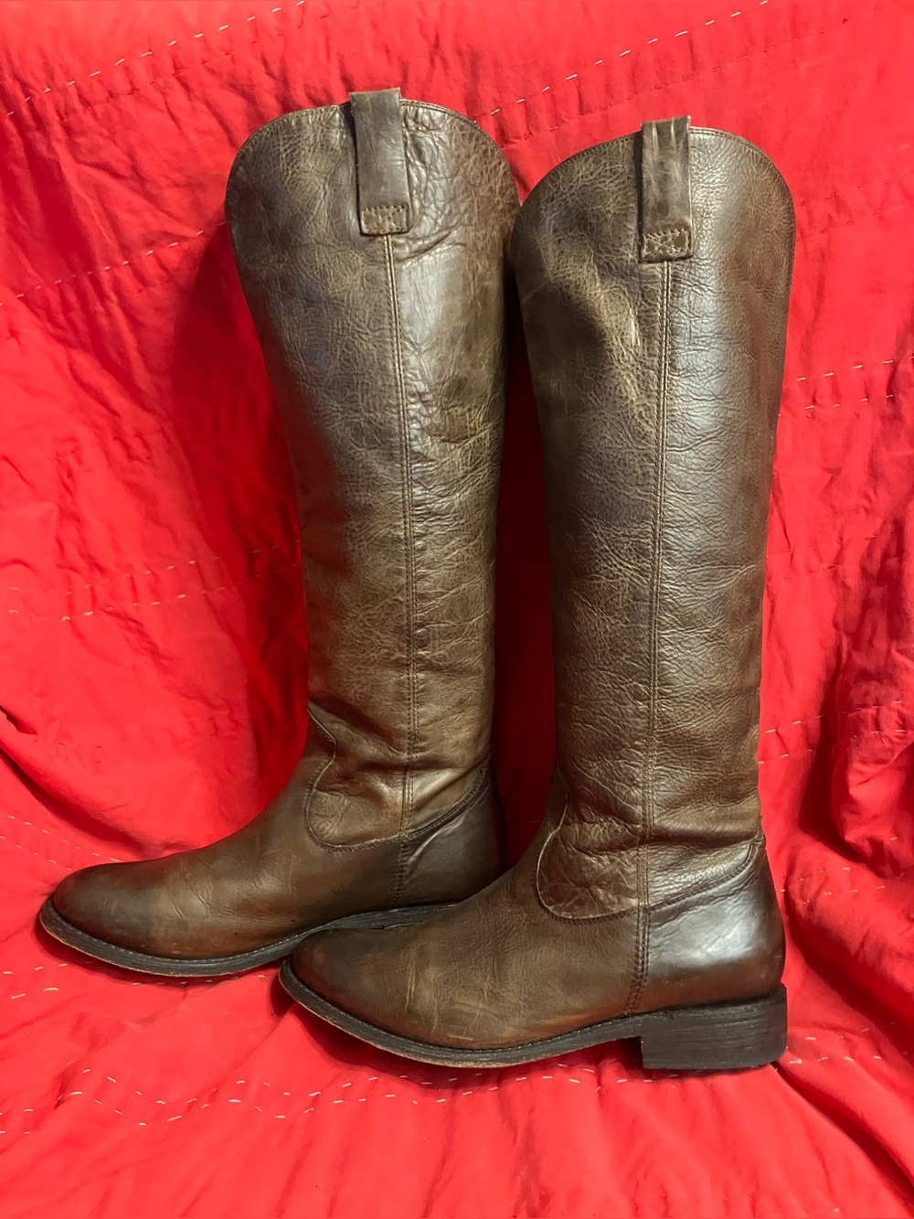 Dolce Vita DV Brown Western Leather Riding Boots Size 9.5